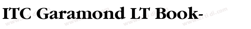 ITC Garamond LT Book字体转换